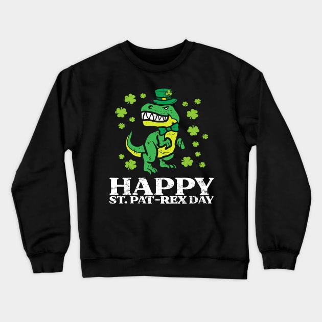 Happy St Pat Rex Dino Saint Patricks Day Trex Crewneck Sweatshirt by LEGO